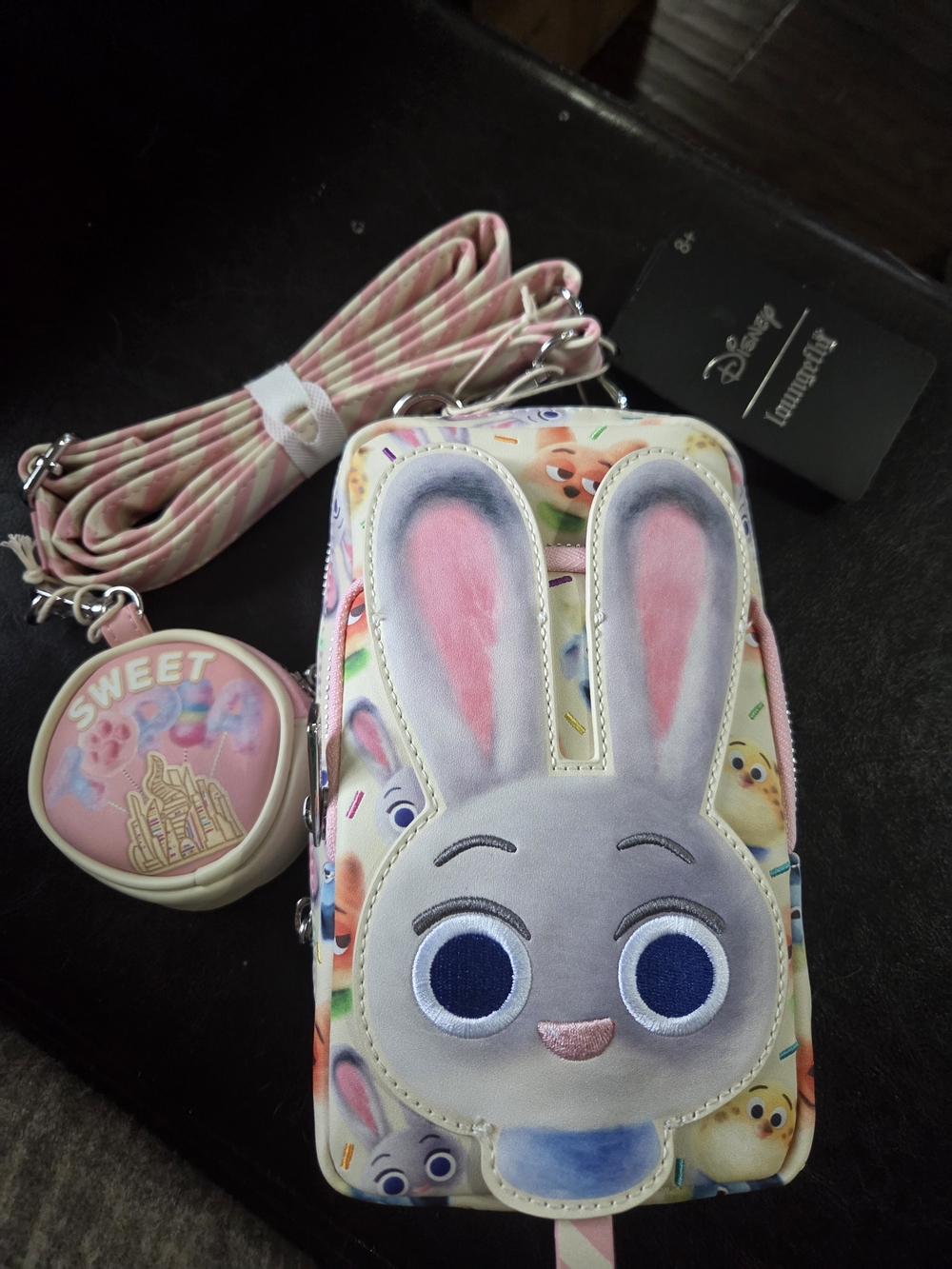 Disney Kids Judy Hopps Crossbody Bag - Pink Bunny Design